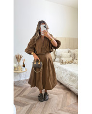 Robe Bustier dentelle & tullle Noir