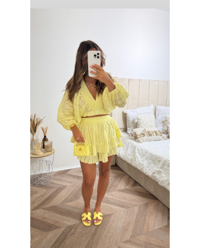 Ensemble cochella uni jaune