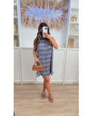 Ensemble veste + jean à pois choco