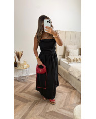 Robe Ibiza jaune tulle ouverte à motif fleurs