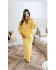 Ensemble short jacquard 2rose