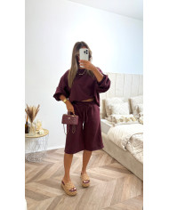 Veste bou sans manches Bordeaux