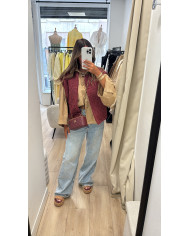 Veste bou sans manches Bordeaux
