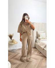 Gilet sans manches bleu brut