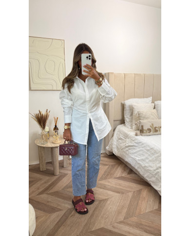 Chemise oversize corsé blanche Chemise oversize corsé blanche
