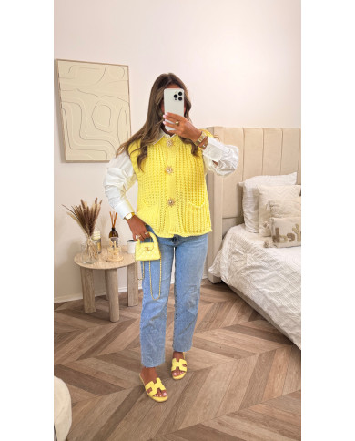 Gilet Lou soleil jaune Gilet Lou soleil jaune