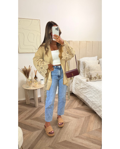 Veste Hypie daim broderie