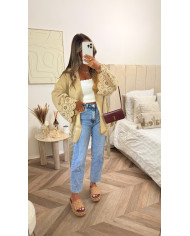 Veste Hypie daim broderie