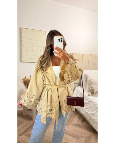 Veste Hypie daim broderie