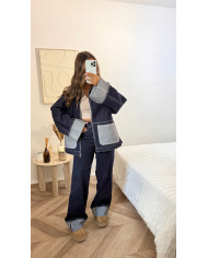 Jean évasé bleu brut SCHOOL Jean évasé bleu brut SCHOOL