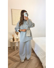 Robe à dentelle courte froufrou beige