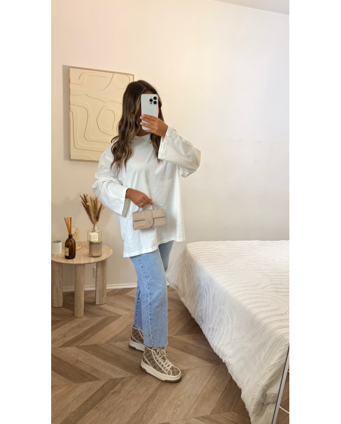 T-shirt oversize coton blanc