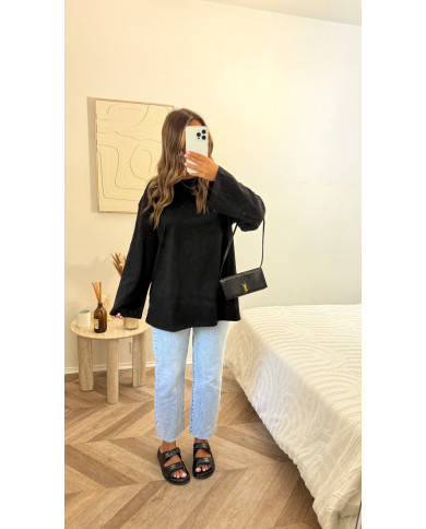 T-shirt oversize coton Noir