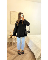 T-shirt oversize coton Marron