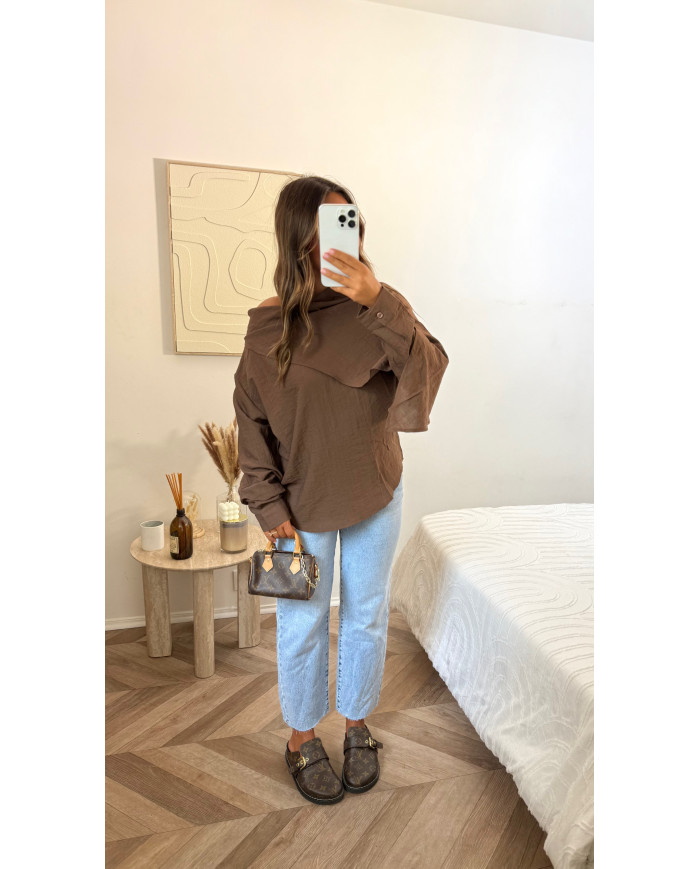 Haut asymétrique léger Choco