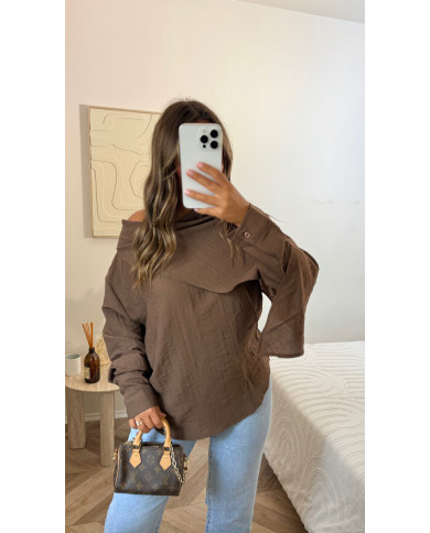 Haut asymétrique léger Choco