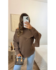 Haut asymétrique léger Choco Haut asymétrique léger Choco