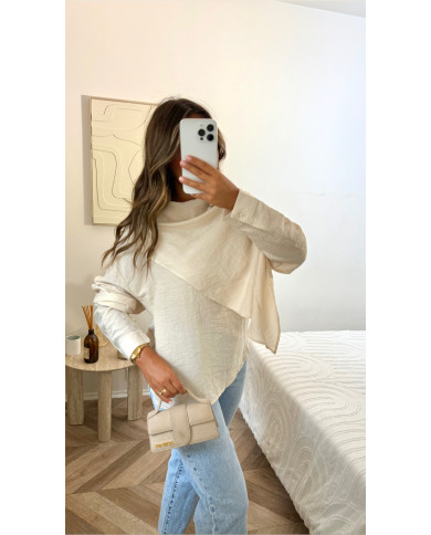 Haut asymétrique léger Beige