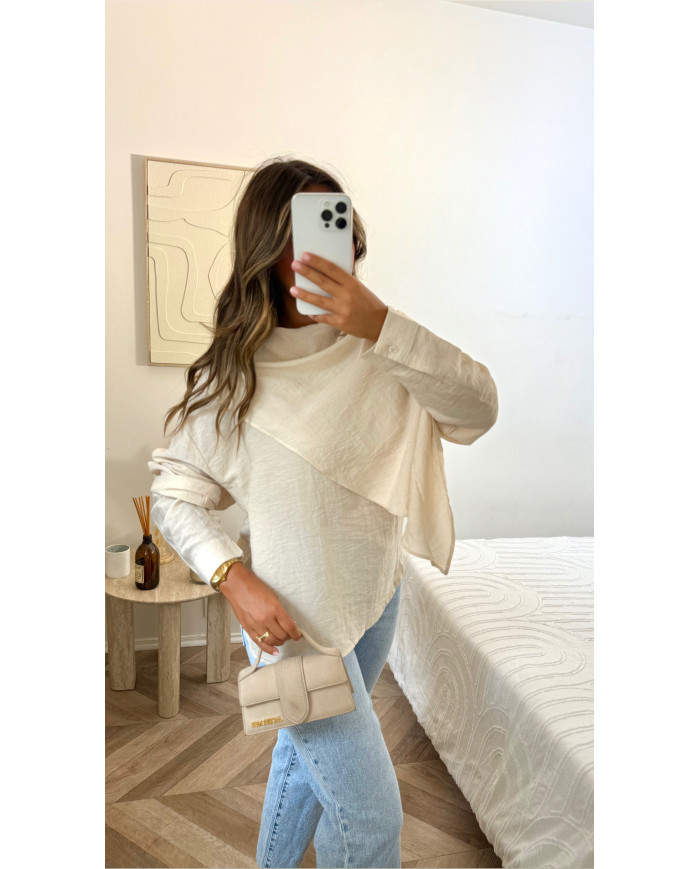 Haut asymétrique léger Beige