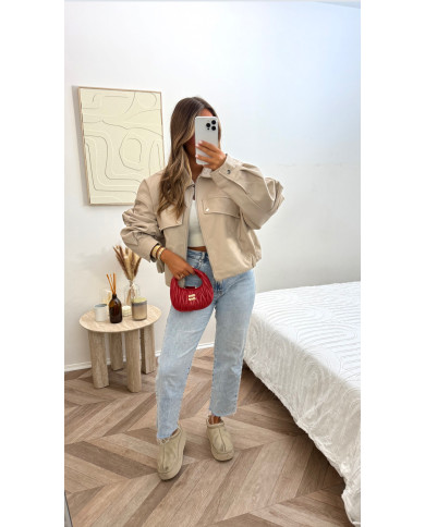 Veste Sandrau simili beige