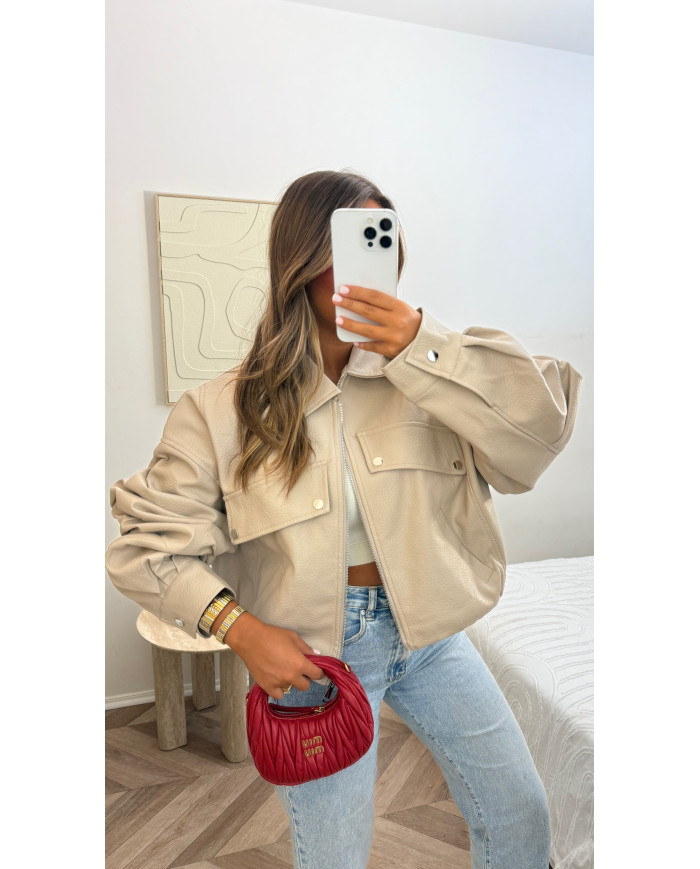 Veste Sandrau simili beige