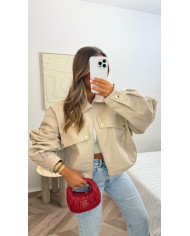 Veste Sandrau simili beige