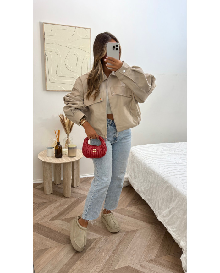 Veste Sandrau simili beige