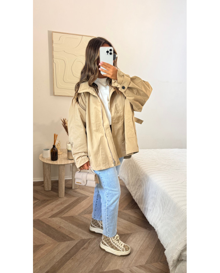 Trench imperméable Mi oversize