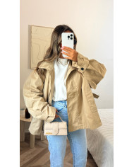 Trench imperméable Mi oversize