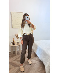 Blazer Oversize boutonné Taupe