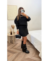 Chemise oversize à capuche blanche