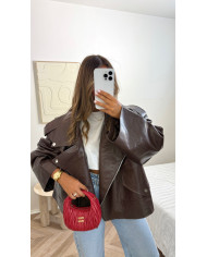 Veste Simili Size Choco