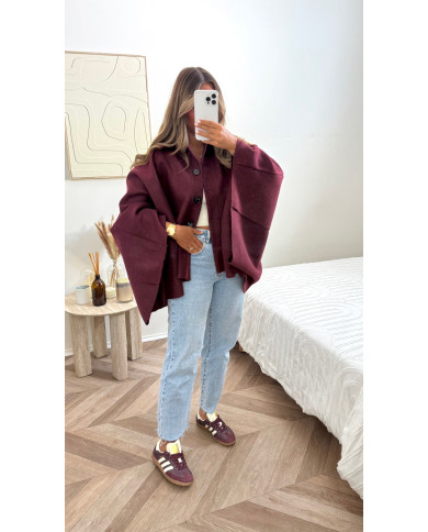 Veste oversize Cape Bordeaux Veste oversize Cape Bordeaux
