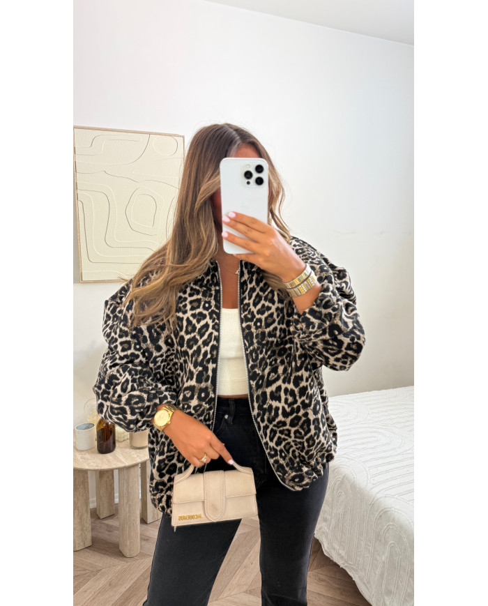 Bombers Oversize Leopard
