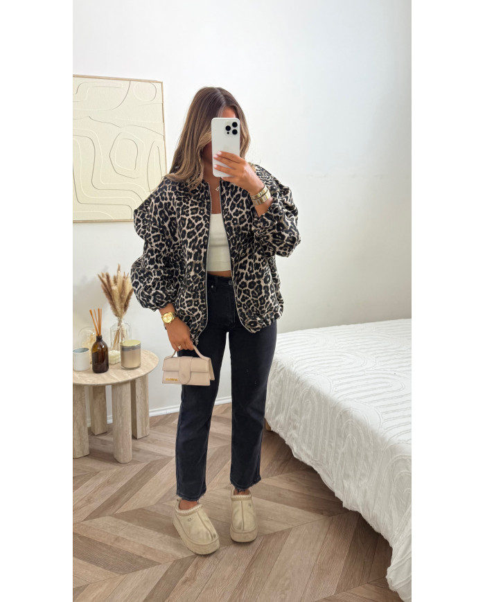 Bombers Oversize Leopard