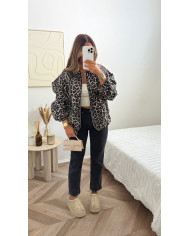 Bombers Oversize Leopard