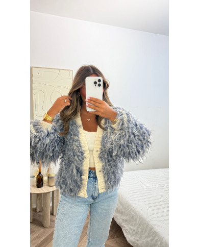 Gilet Froufrou Bleu Gilet Froufrou Bleu