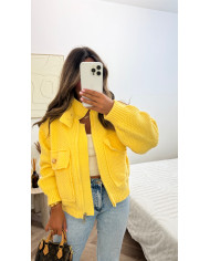 Veste Gilet épais jaune