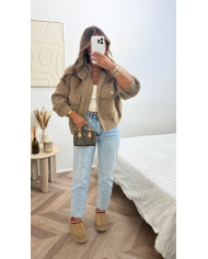 Veste Gilet épais Taupe