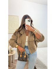 Veste Gilet épais Taupe