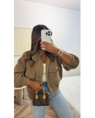 Veste Gilet épais Taupe