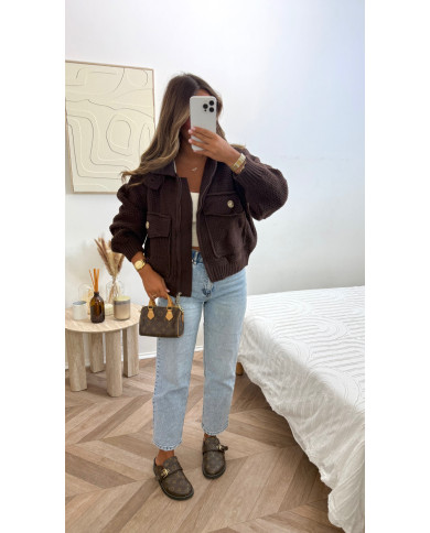 Veste gilet épais Choco