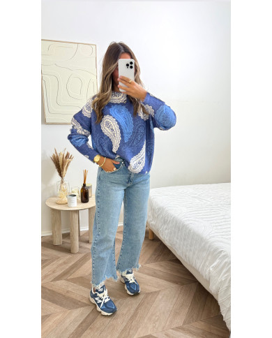 Pull KUJT Bandana bleu