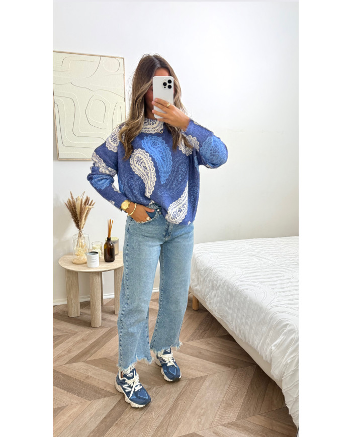 Pull KUJT Bandana bleu