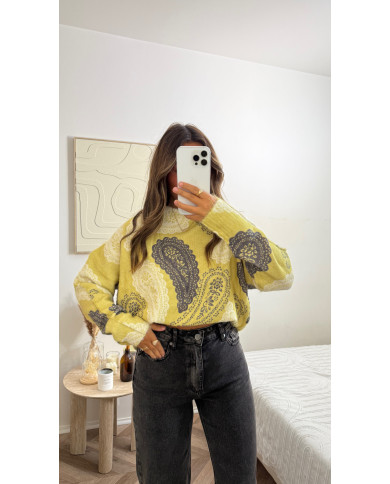 Pull KUJT Bandana Jaune