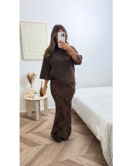 Ensemble survêtement K Noir & orange