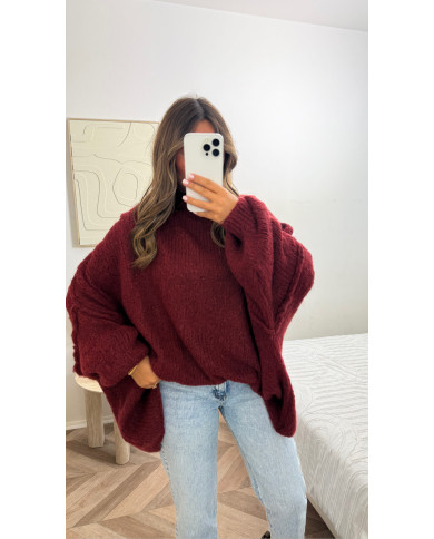 Pull Loose bordeaux