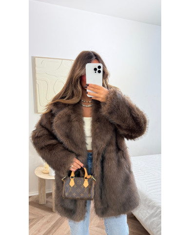 Fourrure Vegan Fison Choco