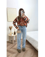 Pull Tigré Terracota