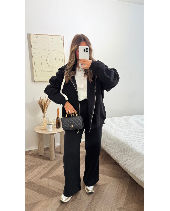 Pantalon Jogging Sweat noir